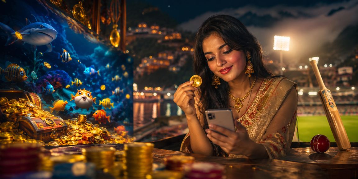 বান্দরবানের সমুদ্র সৈকতে মোবাইলে ক্রিকেট গেমিং উপভোগ করছেন একজন খেলোয়াড়